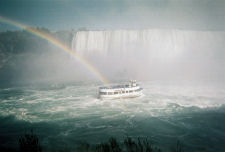 A rainbow near the Maid of the Mist