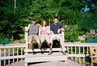 Nick, Mary Ellen, and Steve on top of Loon Mountain