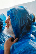 Dennis on the Maid of the Mist boat at Niagra Falls