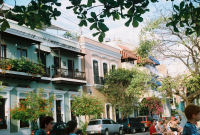 colourful buildings in San Juan colourful buildings in San Juan
