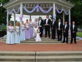The wedding party Joe and Angie