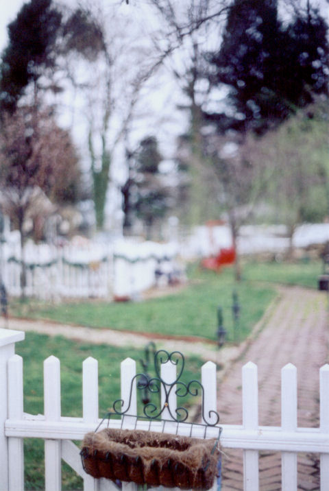 white picket fence